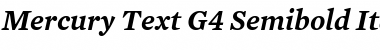 Mercury Text G4 SemiBold Italic Font