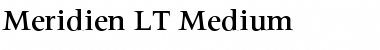 Meridien LT Medium Regular Font