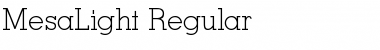 MesaLight Regular Font