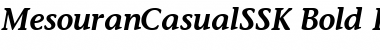 MesouranCasualSSK Bold Italic Font
