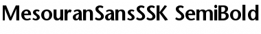 MesouranSansSSK SemiBold Font