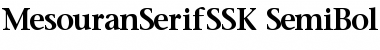 MesouranSerifSSK Font