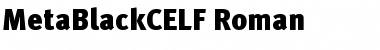 MetaBlackCELF Font