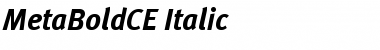 MetaBoldCE Italic Font