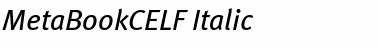 MetaBookCELF Italic Font
