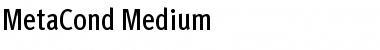 MetaCond Medium Font