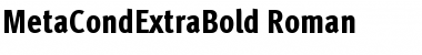 MetaCondExtraBold Roman Font