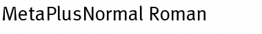 MetaPlusNormal-Roman Regular Font