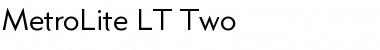 Download MetroLite LT Two Font Download MetroLite LT Two Font
