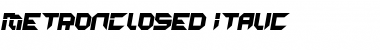 MetronClosed Italic Font