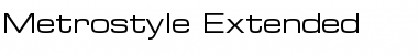 Metrostyle Extended Font