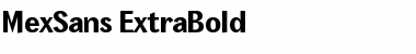 MexSans ExtraBold Font