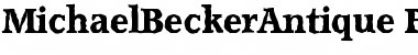MichaelBeckerAntique-ExtraBold Regular Font