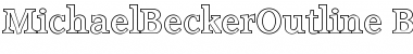 MichaelBeckerOutline Bold Font