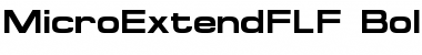 MicroExtendFLF Regular Font