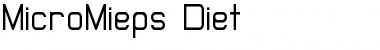 Download MicroMieps Diet Font Download MicroMieps Diet Font
