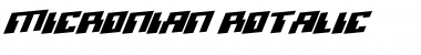 Download Micronian Rotalic Font Download Micronian Rotalic Font