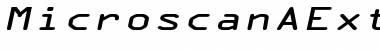 Download MicroscanAExtended Font Download MicroscanAExtended Font
