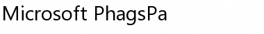 Microsoft PhagsPa Regular