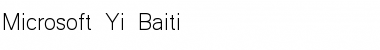 Download Microsoft Yi Baiti Font