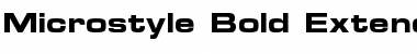 Microstyle Bold Extended ATT Regular Font