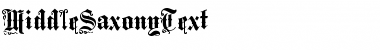 MiddleSaxonyText Regular Font