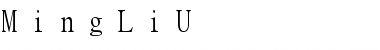 MingLiU Font