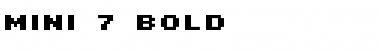 Mini 7 Bold Font