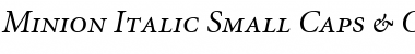 Minion RegularSC Italic Font