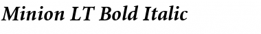 Minion LT Bold Italic