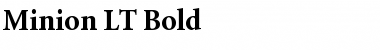 Minion LT Bold Regular Font