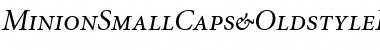 MinionSmallCaps&OldstyleFigures RomanItalic Font