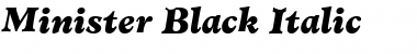 Minister-Black BlackItalic