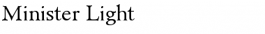 Minister-Light Light Font