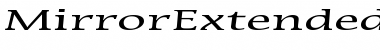 MirrorExtended Font