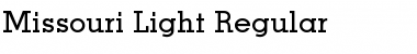 Download Missouri-Light Font