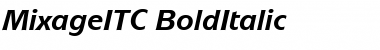 MixageITC Bold Italic