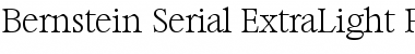 Bernstein-Serial-ExtraLight Regular Font