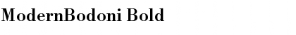 ModernBodoni Bold Font
