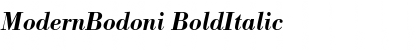 ModernBodoni BoldItalic Font