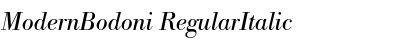ModernBodoni RegularItalic Font