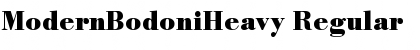 ModernBodoniHeavy Regular Font