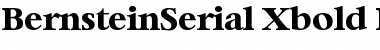 BernsteinSerial-Xbold Regular Font