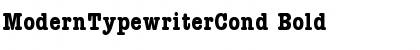 ModernTypewriterCond Bold Font
