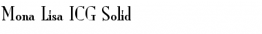 Download Mona Lisa ICG Solid Font