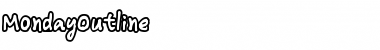 Download MondayOutline Font Download MondayOutline Font