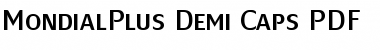 Download MondialPlus Demi Caps Font