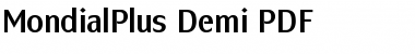 Download MondialPlus Demi Font