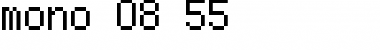 Download mono 08_55 Font Download mono 08_55 Font