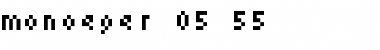 Download monoeger 05_55 Font Download monoeger 05_55 Font
